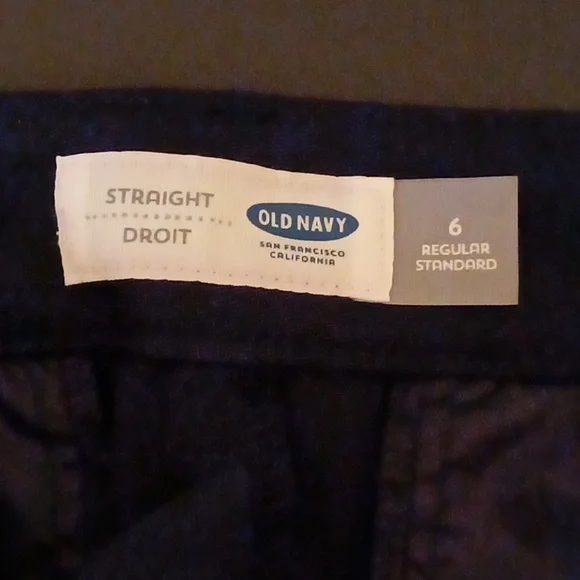 🆕 NWT Old Navy straight leg dress pants navy blue - Picture 6 of 8